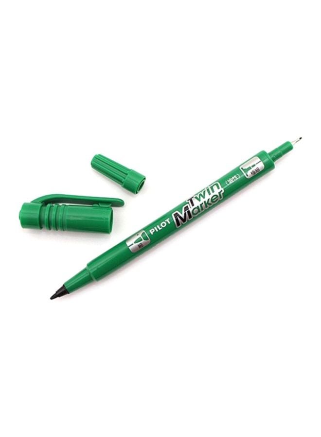 بايلوت قلم ماركر مزدوج أخضر/أبيض - Image 3
