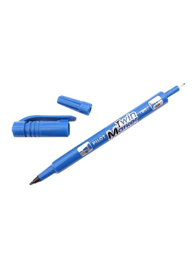 PILOT 12-Piece Twin Marker Set Blue - Image 2