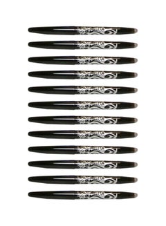 PILOT 12-Piece Frixion Roller Ball Pen Black  - Image 1