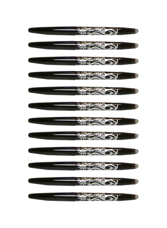 PILOT 12-Piece Frixion Roller Ball Pen Black  - Image 1