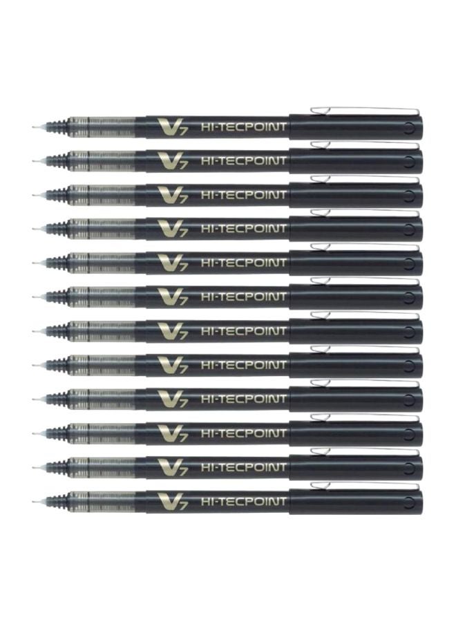 PILOT 12-Piece Hi-Tecpoint Rollerball Pen Black - Image 1