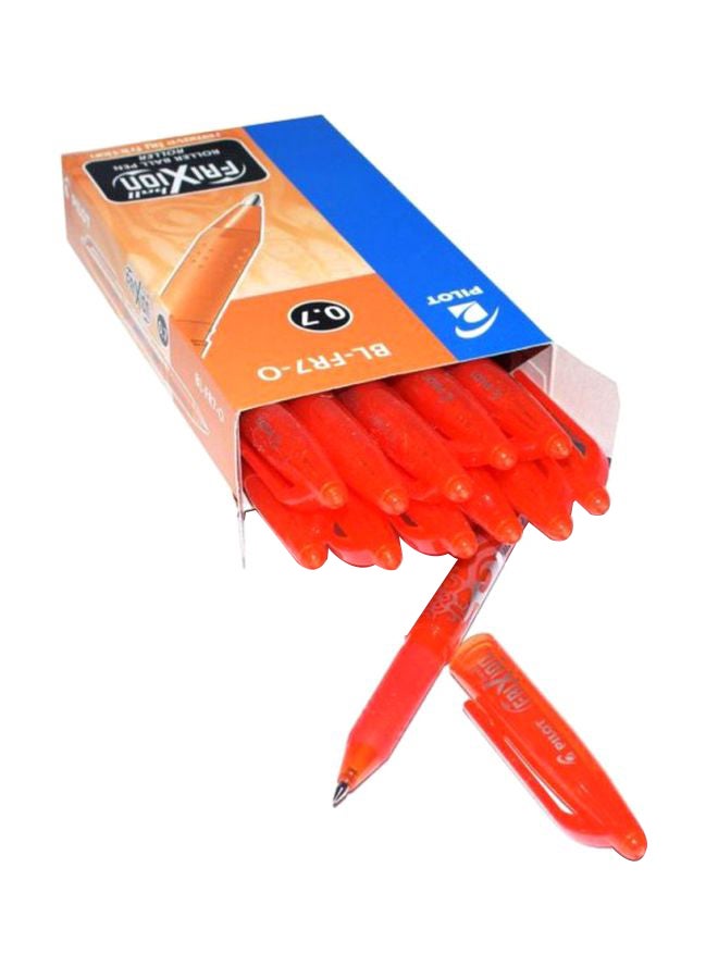 PILOT 12-Piece Frixion Erasable Rollerball Pen Set Orange