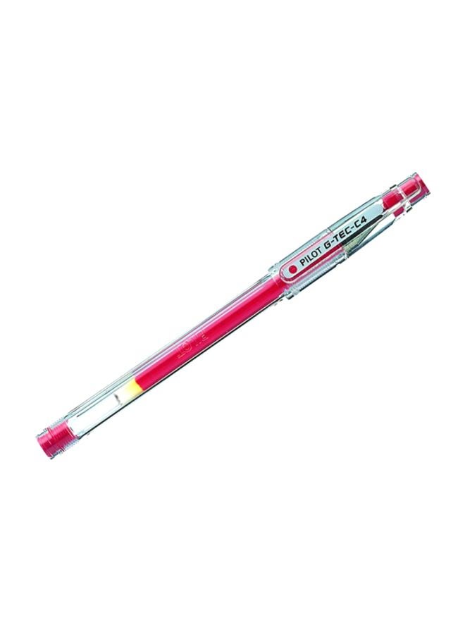 طقم أقلام حبر جاف جي-تك 12 قطعة أحمر