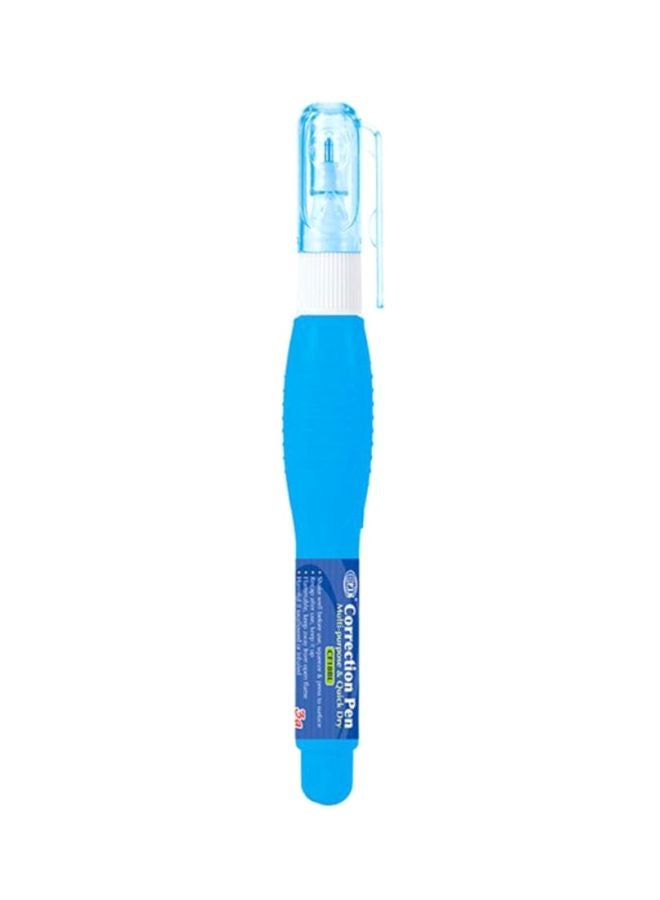 12-Piece Quick Dry Correction Pens Set Blue/White