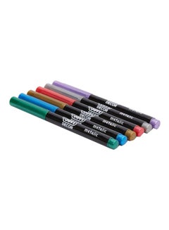 JOVI 6-Piece Metallic Marker Red/Blue/Green  - Image 1