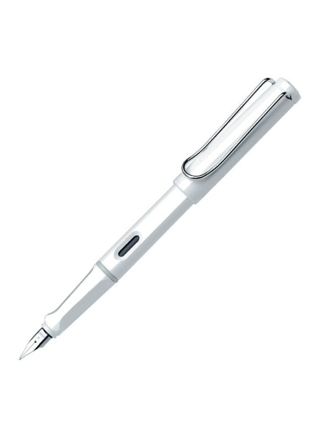 لامي قلم حبر سائل Safari بريشة معدنية أبيض - Image 2