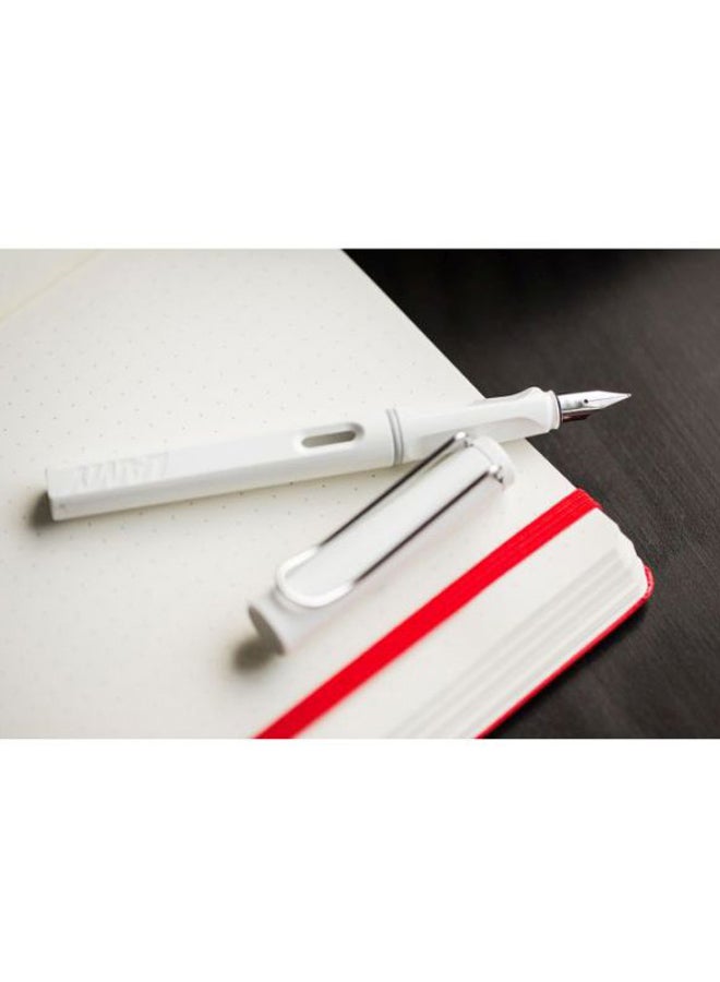 لامي قلم حبر سائل Safari بريشة معدنية أبيض - Image 4