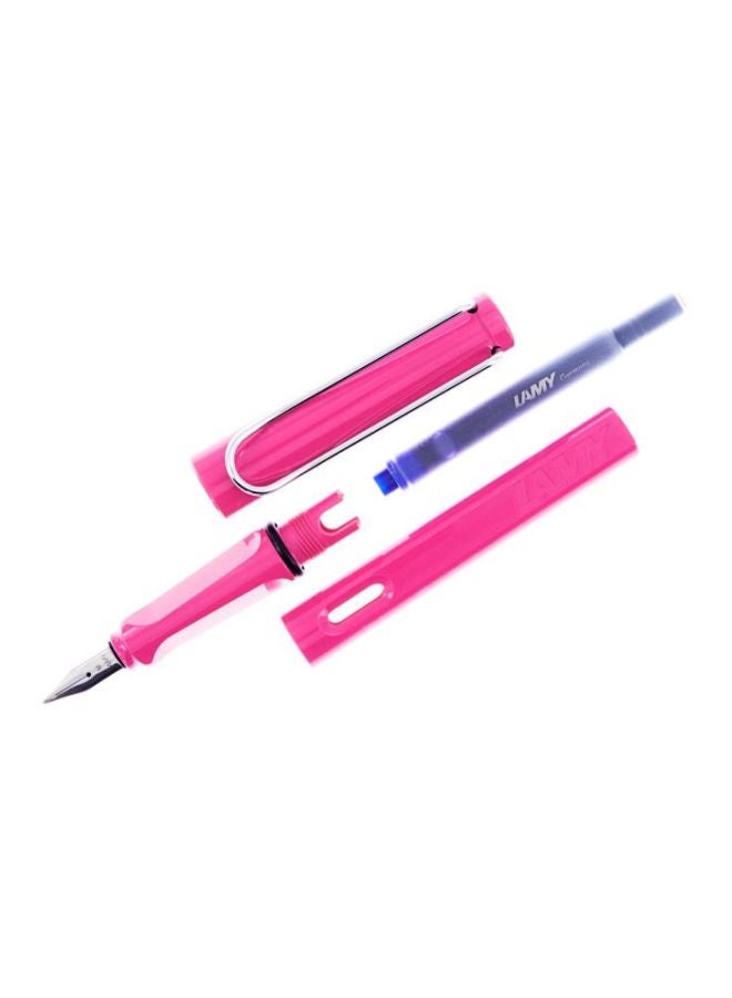 لامي قلم حبر سائل Safari بريشة معدنية لون وردي سفاري - Image 4