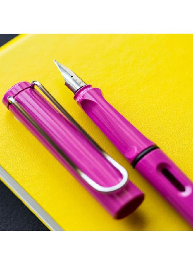 لامي قلم حبر سائل Safari بريشة معدنية لون وردي سفاري - Image 5