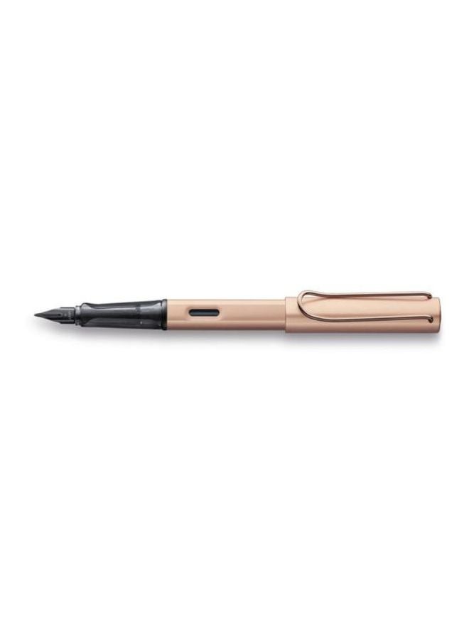 لامي قلم حبر سائل بريشة معدنية ذهبي وردي - Image 2