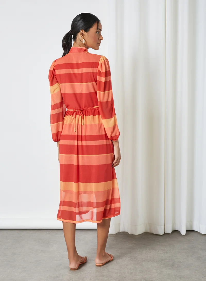 SIVVI for HANIYA High Neck Colourblock Dress