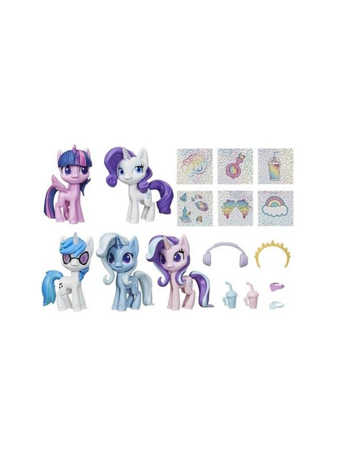 my little Pony - Unicorn Sparkle Collection Set of 5 Toy Pony - Image 1