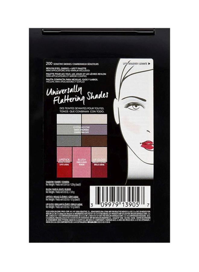 Eyes, Cheeks And Lips Palette 200 Seductive Smokies