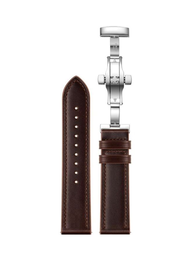 HuHa Replacement Band For Honor Magic Watch 2 Dark Brown/Silver - Image 1