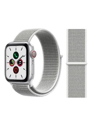 Replacement Strap Watchband For Apple Watch Series 7 45mm / 6 / SE / 5 / 4 44mm / 3 / 2 / 1 42mm Silver/Grey - v1615999493/N45411411A_1