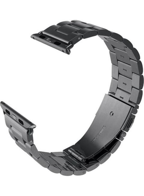 Replacement Strap Watchband For Apple Watch Series 7 45mm / 6 / SE / 5 / 4 44mm / 3 / 2 / 1 42mm Black
