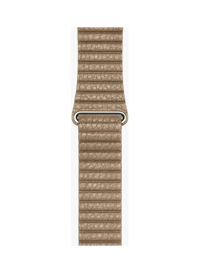 HuHa Replacement Strap Watchband For Apple Watch Series 7 45mm / 6 / SE / 5 / 4 44mm / 3 / 2 / 1 42mm Brown - Image 2