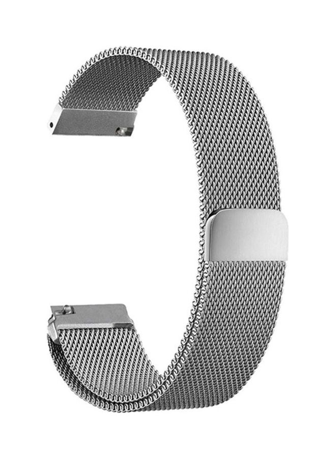 HuHa Replacement Watchband For Samsung Galaxy Active/Active 2 40/44mm 20mm Silver - Image 1