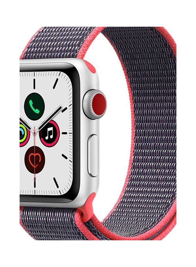 HuHa Replacement Strap Watchband For Apple Watch Series 7 45mm / 6 / SE / 5 / 4 44mm / 3 / 2 / 1 42mm Pink/Grey  - Image 2