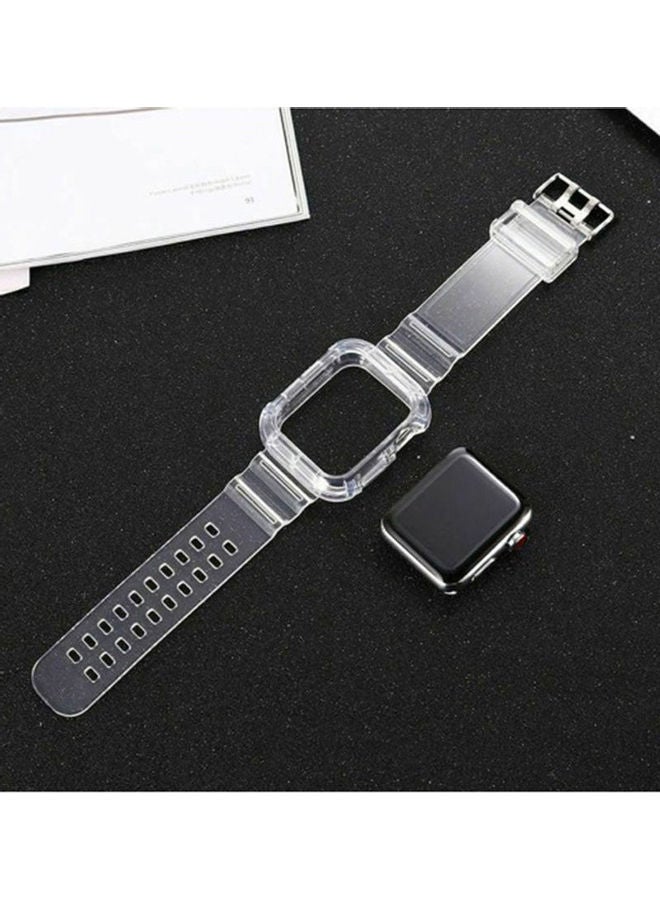 HuHa Transluscent Fluorescent Replacement Band For Apple Watch Clear - Image 2