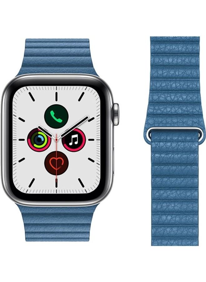 HuHa Replacement Strap Watchband For Apple Watch Series 7 45mm / 6 / SE / 5 / 4 44mm / 3 / 2 / 1 42mm Blue - Image 1