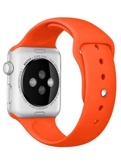 Replacement Strap Watchband For Apple Watch Series 7 45mm / 6 / SE / 5 / 4 44mm / 3 / 2 / 1 42mm Orange