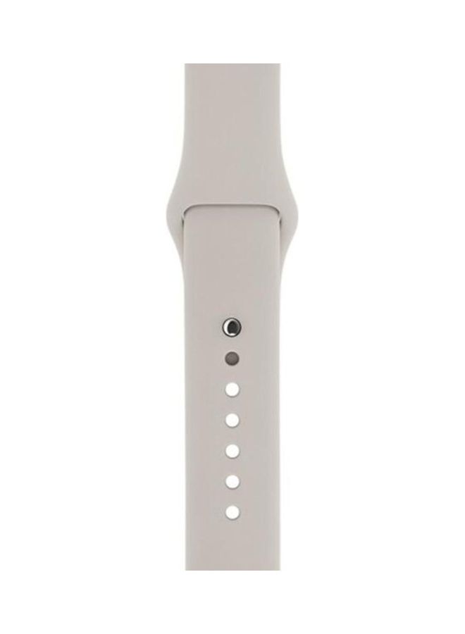 HuHa Replacement Strap Watchband For Apple Watch Series 7 45mm / 6 / SE / 5 / 4 44mm / 3 / 2 / 1 42mm White - Image 2