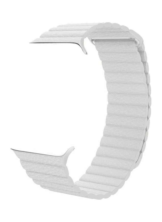 HuHa Replacement Strap Watchband For Apple Watch Series 7 45mm / 6 / SE / 5 / 4 44mm / 3 / 2 / 1 42mm White  - Image 1