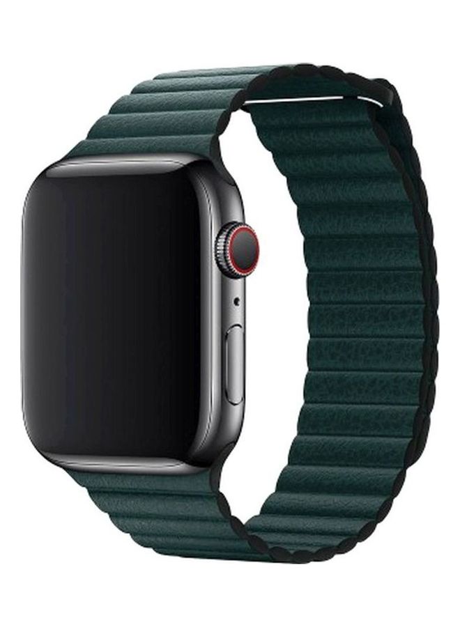 HuHa Replacement Strap Watchband For Apple Watch Series 7 45mm / 6 / SE / 5 / 4 44mm / 3 / 2 / 1 42mm Green - Image 1