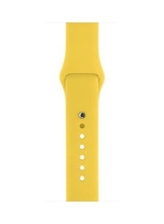 HuHa Replacement Strap Watchband For Apple Watch Series 7 45mm / 6 / SE / 5 / 4 44mm / 3 / 2 / 1 42mm Yellow  - Image 1