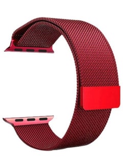Replacement Strap Watchband For Apple Watch Series 7 45mm / 6 / SE / 5 / 4 44mm / 3 / 2 / 1 42mm Red