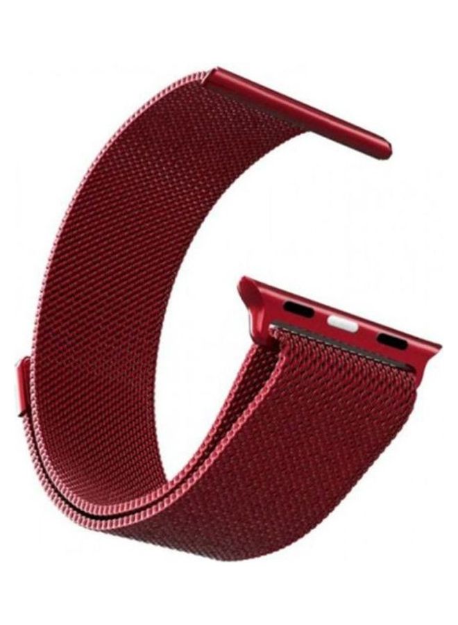 HuHa - Replacement Strap Watchband For Apple Watch Series 7 45mm / 6 / SE / 5 / 4 44mm / 3 / 2 / 1 42mm Red - Image 1