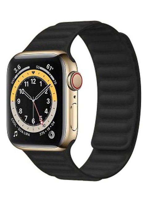 Replacement Strap Watchband For Apple Watch Series 7 45mm / 6 / SE / 5 / 4 44mm / 3 / 2 / 1 42mm Black