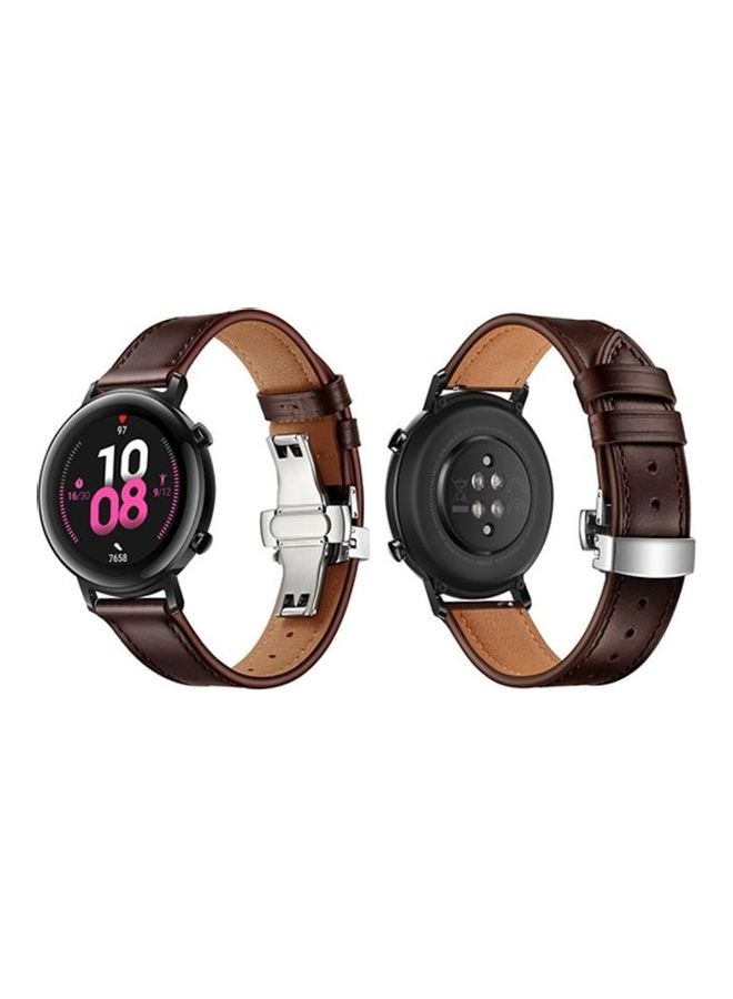 HuHa Stylish Replacement Band For Huawei Watch GT Dark Brown - Image 1