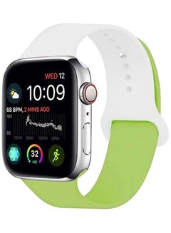 HuHa Henlein Series Replacement Band For Apple Watch White/Green  - Image 1