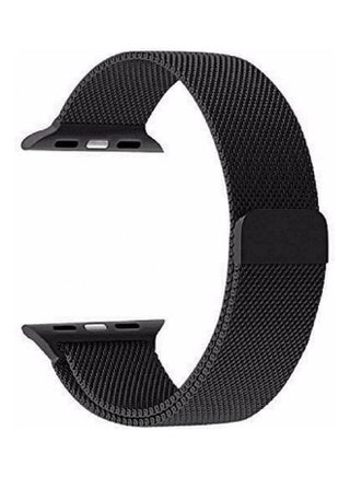Replacement Strap Watchband For Apple Watch Series 7 45mm / 6 / SE / 5 / 4 44mm / 3 / 2 / 1 42mm Space Black - v1615999819/N45412072A_1