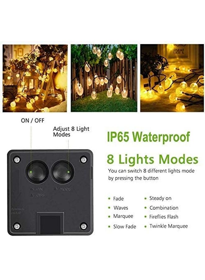 Joyway - Solar Operated 200 LED String Light Yellow - Image 1
