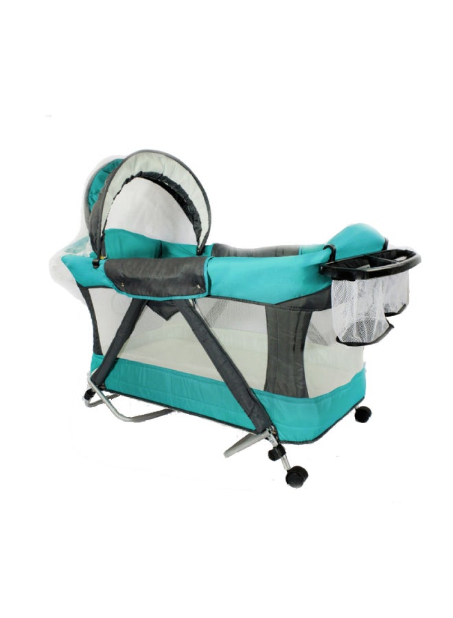 Uni baby - Mini Park Crib Aqua Green - Image 1