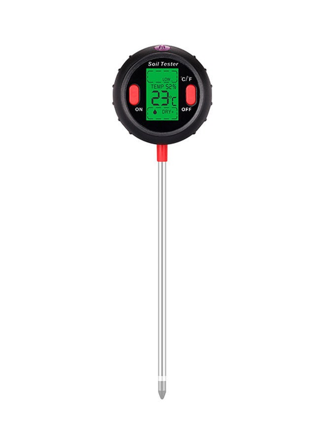 Generic 5-In-1 Digital Soil PH Meter Black/Red/Silver  - Image 1