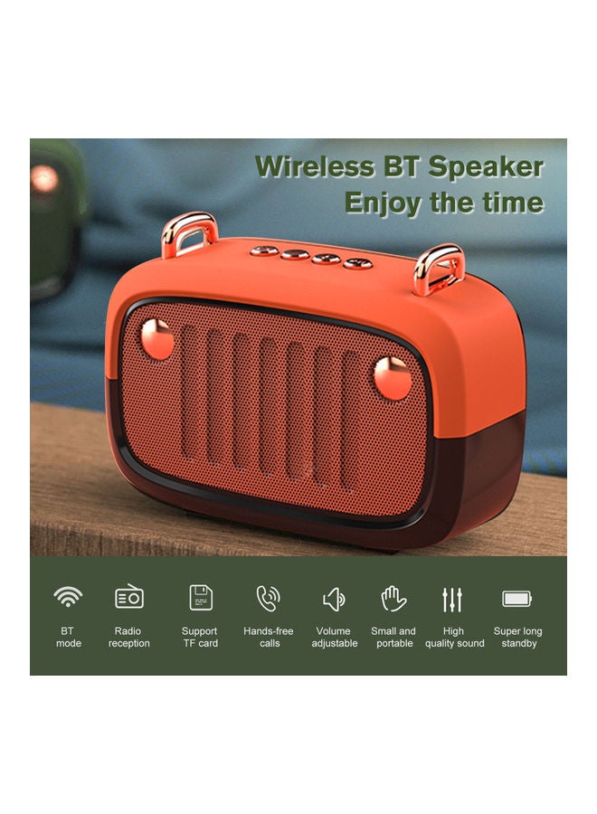 Wireless Bluetooth Speaker Orange - Image 2