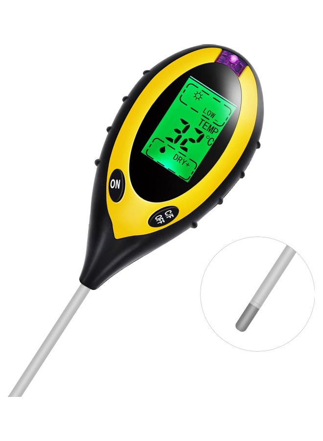 Generic 4-In-1 Digital Soil PH Meter Yellow/Black/Grey  - Image 2