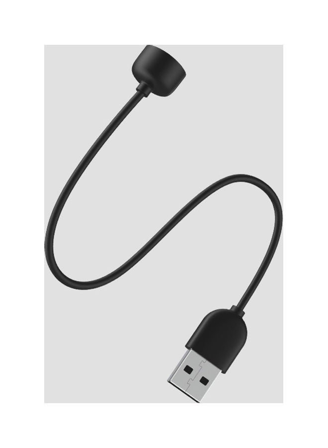 كابل شحن USB احترافي لسوار شاومي مي الذكي أسود - Image 2