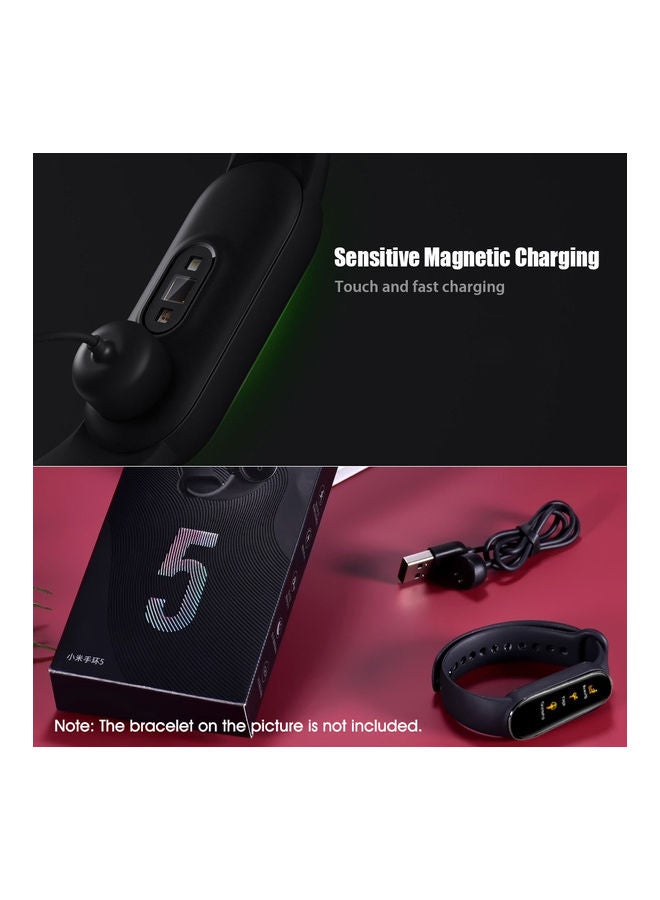 كابل شحن USB احترافي لسوار شاومي مي الذكي أسود - Image 3