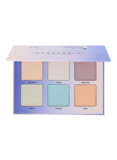 Aurora Glow highlighter Blue/beige/pink