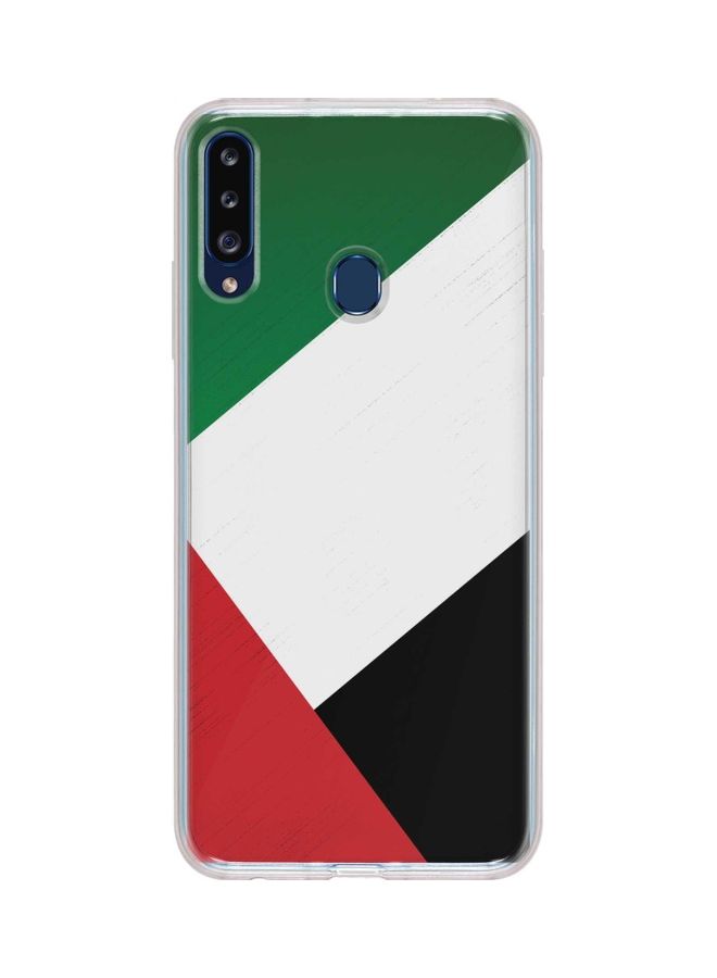 Stylizedd Flag Of Uae Full Print Flexible Case Cover For Samsung Galaxy A20S Multicolour