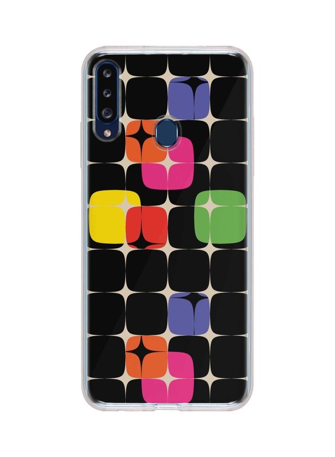 غطاء حماية مرن بطبعة كاملة لنجوم السبعين لهاتف سامسونج جالاكسي A20S متعدد الألوان