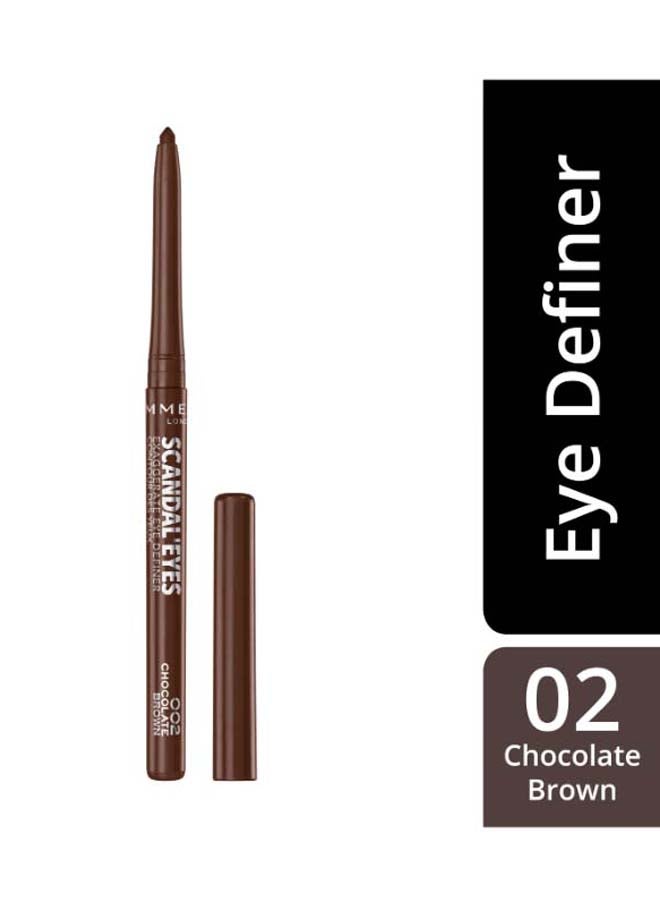 RIMMEL LONDON ScandalEyes Exaggerate Eye Definer 02 Chocolate Brown  - Image 3