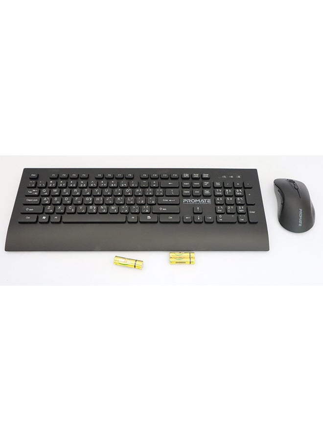 PROMATE - Wireless Full-Sized Keyboard And Mouse Set - Image 1