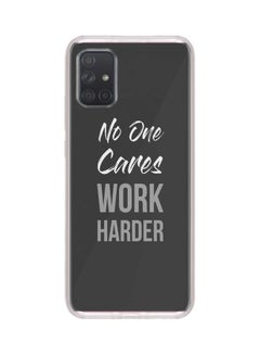Work Harder Full Print Flexible Case Cover For Samsung Galaxy A51 Multicolour