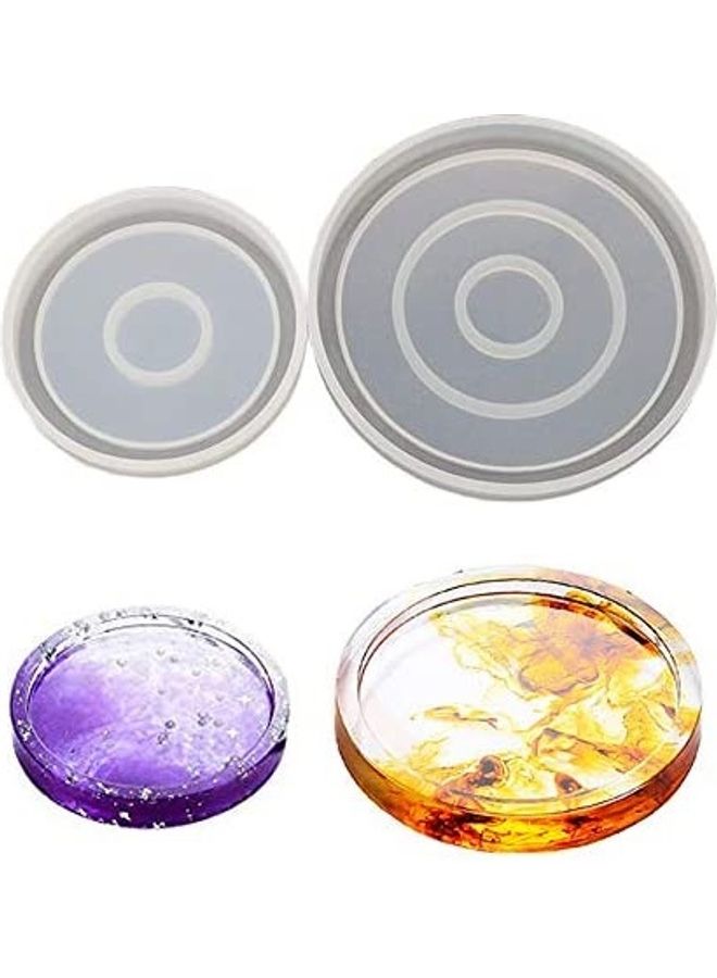 2-Pack DIY Coaster Silicone Mold
